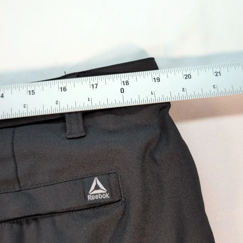 Reebok Mens Performance Pants Black 38x32 Golf Stretch Athletic